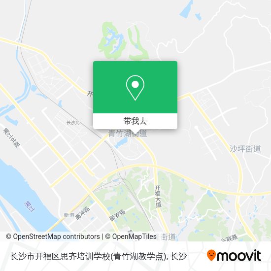 长沙市开福区思齐培训学校(青竹湖教学点)地图