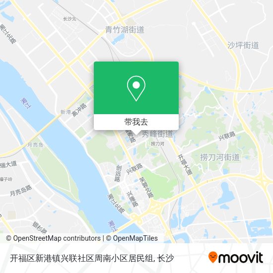 开福区新港镇兴联社区周南小区居民组地图