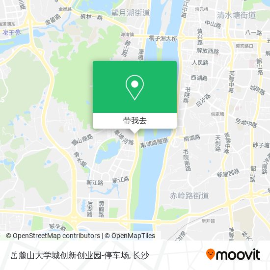 岳麓山大学城创新创业园-停车场地图