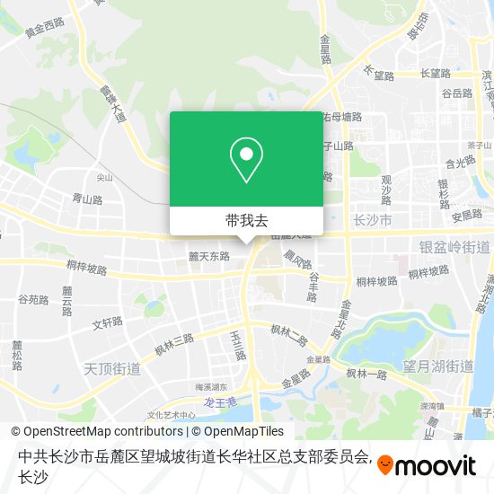 中共长沙市岳麓区望城坡街道长华社区总支部委员会地图