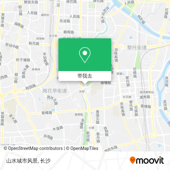山水城市风景地图