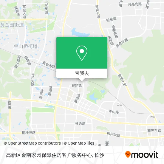 高新区金南家园保障住房客户服务中心地图