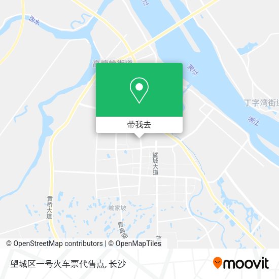 望城区一号火车票代售点地图