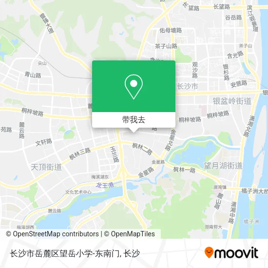 长沙市岳麓区望岳小学-东南门地图
