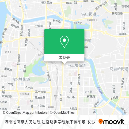 湖南省高级人民法院-法官培训学院地下停车场地图