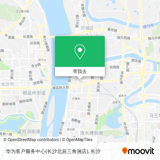 华为客户服务中心(长沙北辰三角洲店)地图