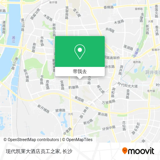 现代凯莱大酒店员工之家地图