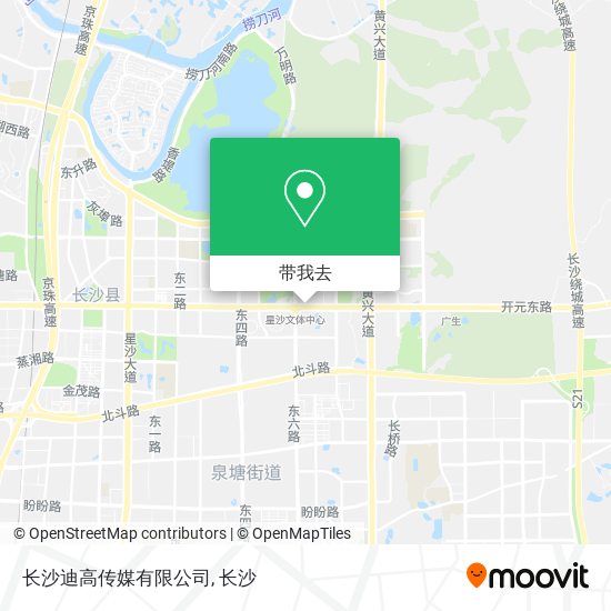 长沙迪高传媒有限公司地图