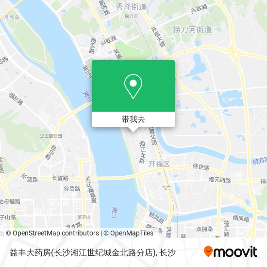 益丰大药房(长沙湘江世纪城金北路分店)地图