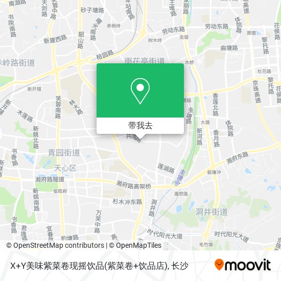 X+Y美味紫菜卷现摇饮品(紫菜卷+饮品店)地图