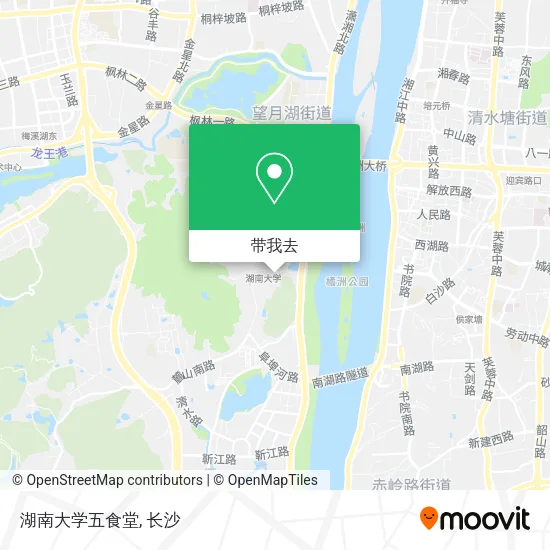 湖南大学五食堂地图