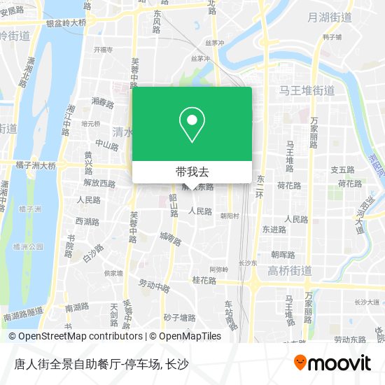 唐人街全景自助餐厅-停车场地图