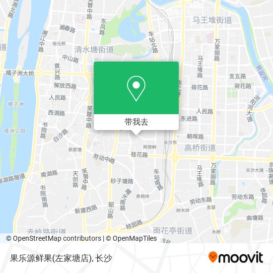 果乐源鲜果(左家塘店)地图