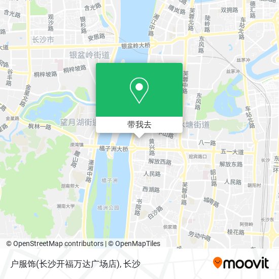 户服饰(长沙开福万达广场店)地图