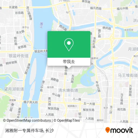 湘雅附一专属停车场地图