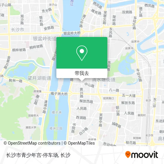 长沙市青少年宫-停车场地图