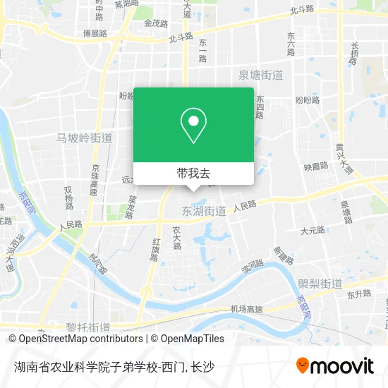 湖南省农业科学院子弟学校-西门地图