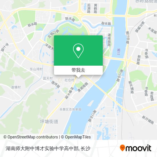 湖南师大附中博才实验中学高中部地图