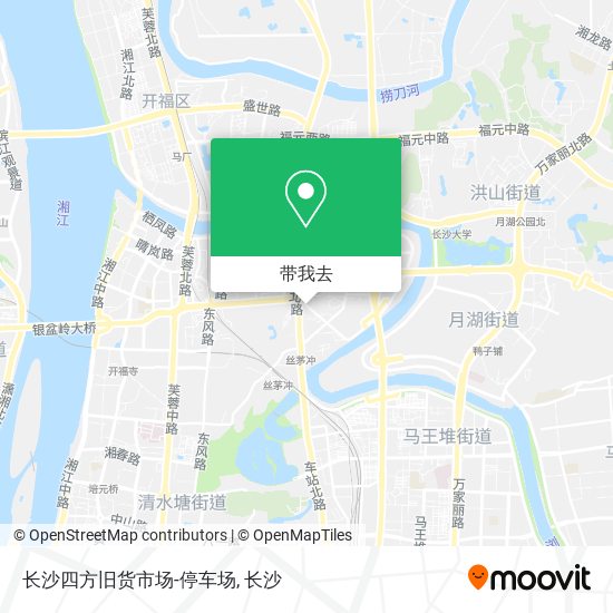 长沙四方旧货市场-停车场地图