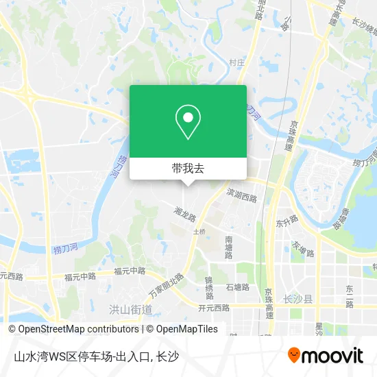 山水湾WS区停车场-出入口地图