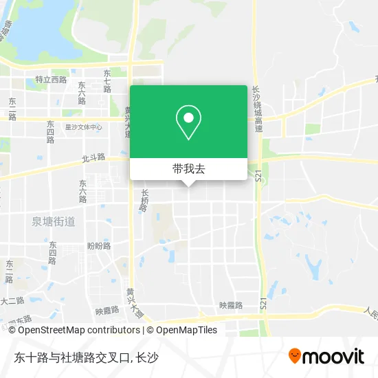 东十路与社塘路交叉口地图