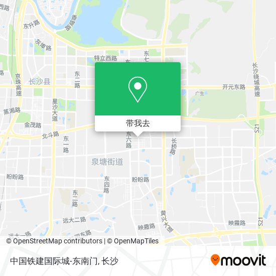 中国铁建国际城-东南门地图