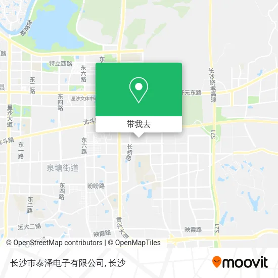 长沙市泰泽电子有限公司地图
