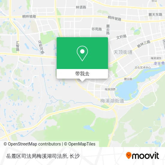 岳麓区司法局梅溪湖司法所地图
