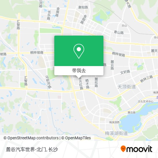 麓谷汽车世界-北门地图