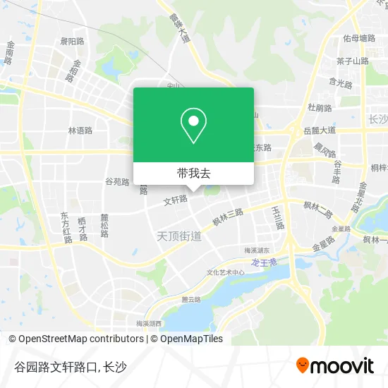 谷园路文轩路口地图