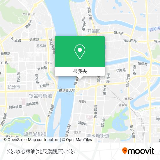 长沙放心粮油(北辰旗舰店)地图