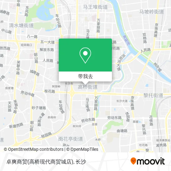 卓爽商贸(高桥现代商贸城店)地图