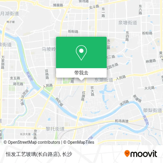 恒发工艺玻璃(长白路店)地图