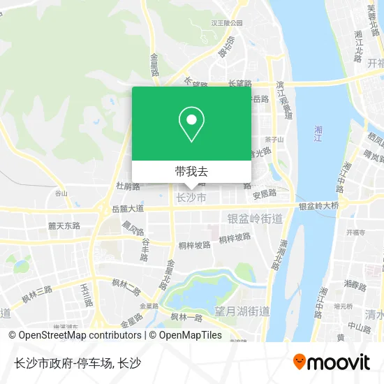 长沙市政府-停车场地图