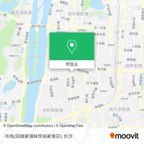 街电(回娘家湘味馆侯家塘店)地图