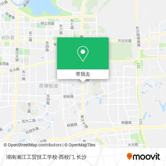 湖南湘江工贸技工学校-西校门地图