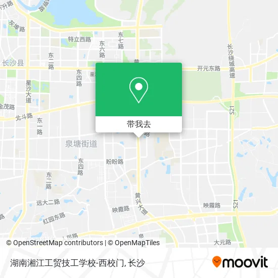 湖南湘江工贸技工学校-西校门地图