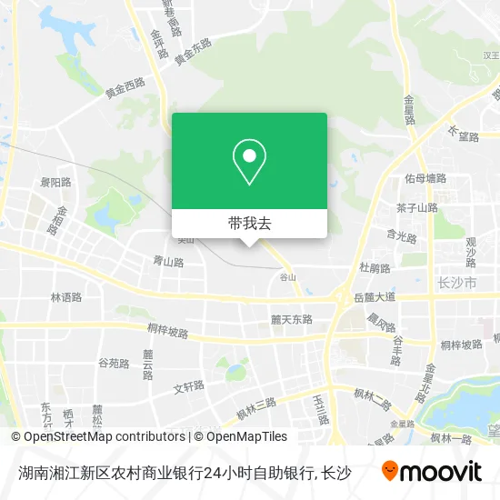 湖南湘江新区农村商业银行24小时自助银行地图