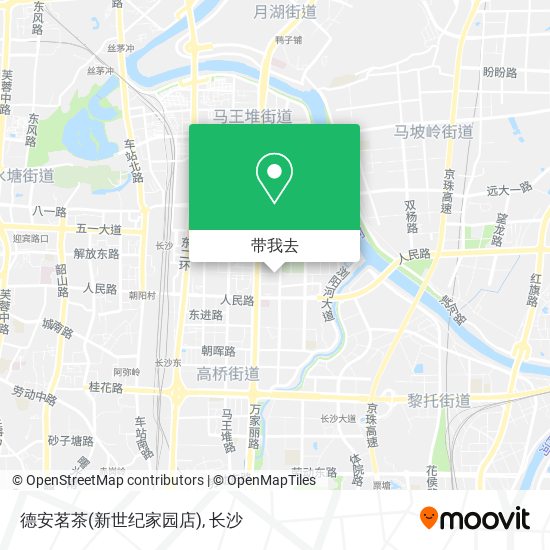 德安茗茶(新世纪家园店)地图