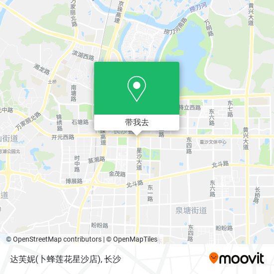 达芙妮(卜蜂莲花星沙店)地图