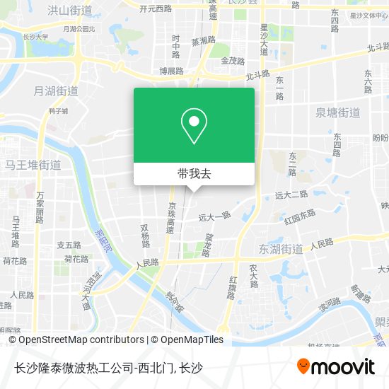 长沙隆泰微波热工公司-西北门地图