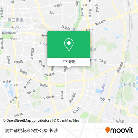 洞井铺桃花段院办公楼地图