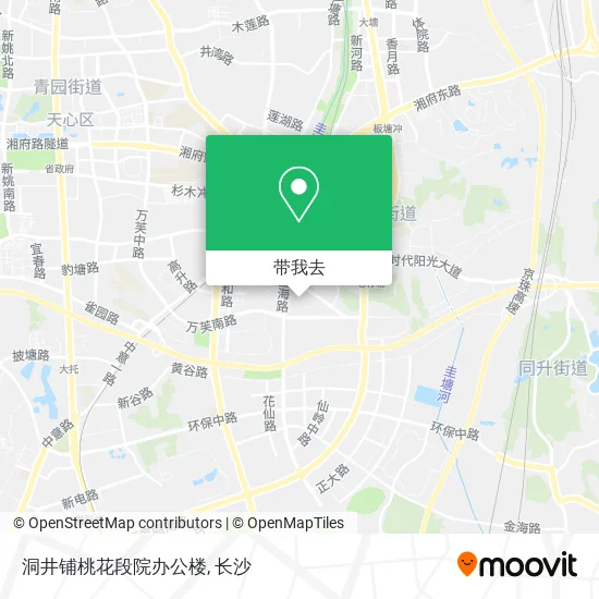 洞井铺桃花段院办公楼地图