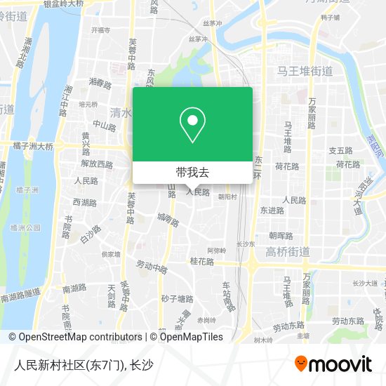 人民新村社区(东7门)地图