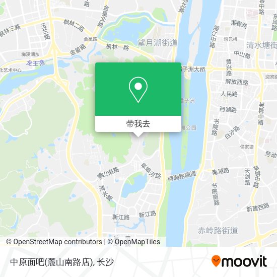 中原面吧(麓山南路店)地图