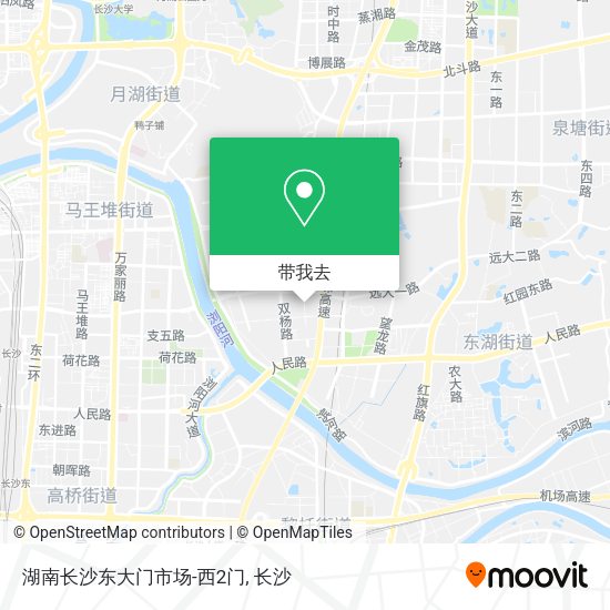 湖南长沙东大门市场-西2门地图