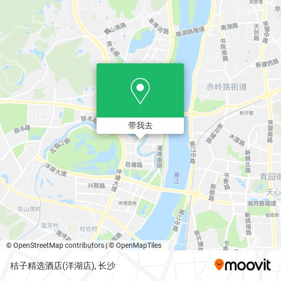 桔子精选酒店(洋湖店)地图