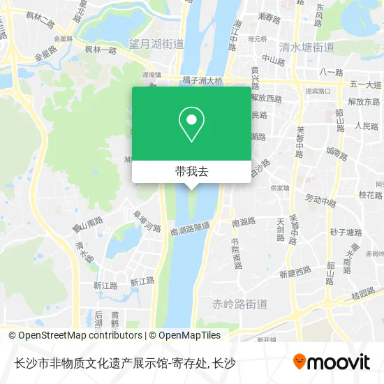 长沙市非物质文化遗产展示馆-寄存处地图