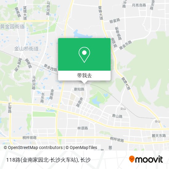 118路(金南家园北-长沙火车站)地图