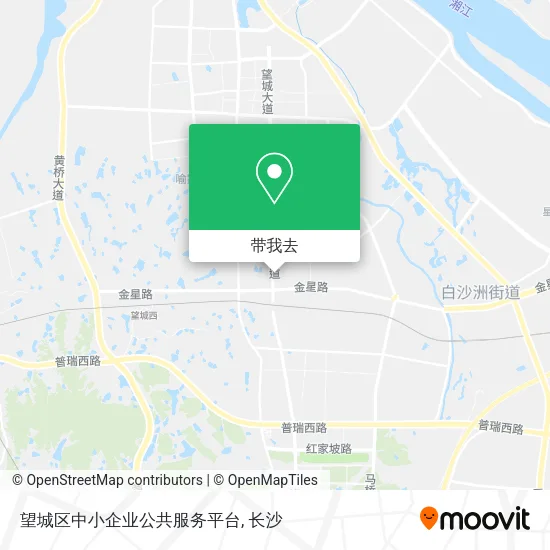 望城区中小企业公共服务平台地图